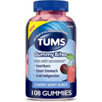 Tums Gummy Bites Cherry Berry Burst bottle front view