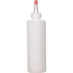 Soft 'N Style 8 fluid ounce applicator bottle front view with yorker tip.