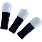 Simply Extensions Thicken It 100% Scalp Coverage Powder Applicator Refill front view showing three black handles with white sponge tips