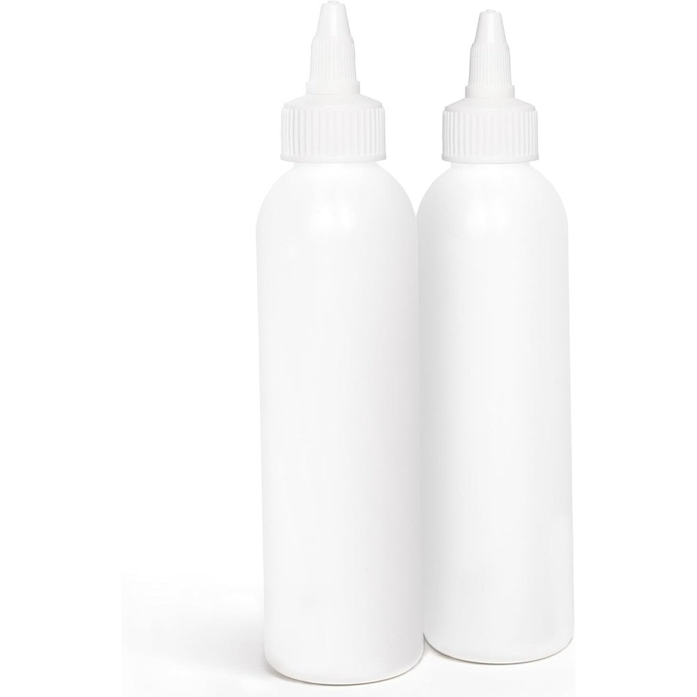 BRIGHTFROM twist top applicator bottles front view showing white plastic squeeze design.