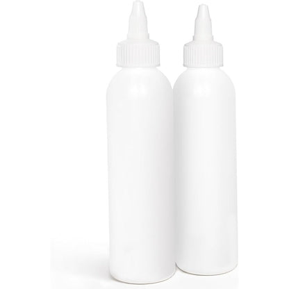 BRIGHTFROM twist top applicator bottles front view showing white plastic squeeze design.