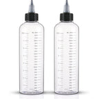Cosywell hair dye applicator bottle 2 pack front view showing transparent plastic scale.