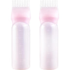 BEABOY root comb applicator bottle pink two pack front view showcasing the comb top design
