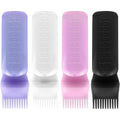 ELANE hair oiler comb bottle four pack front view showing pink purple white and black options