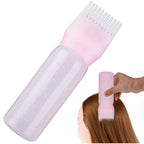 BEABOY pink hair oiling applicator front view showing graduated scale markings.
