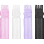 Pebipoo root comb applicator bottle four pack front view showing color assortment