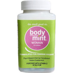 Body Mint Woman Chlorophyll Deodorizing supplement bottle front view showing fifty tablets text