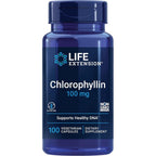 Life Extension Chlorophyllin DNA Health Support 100 vegetarian capsules front view