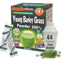 Yamamoto Kanpoh Young Barley Grass Super Greens Powder box front view for authentic health supplement shopping.