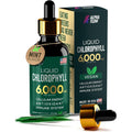 Alpha Flow Chlorophyll Liquid Drops 6000mg front view bottle for natural energy detox