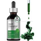 Horbaach Liquid Chlorophyll Drops front view premium vegan antioxidant supplement