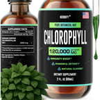 HERBIFY Chlorophyll Liquid Drops sixty milliliters front view bottle for natural energy and wellness support