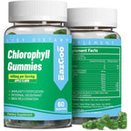 EAZGOO Sugar Free Chlorophyll Gummies bottle front view for internal deodorant.