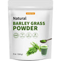 Hudetex barley grass juice powder front view packaging showing green superfood labels