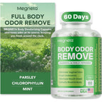 MEGNETA body deodorizing supplement 60 capsules front view packaging