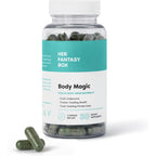 Her Fantasy Box Body Magic Chlorophyll Capsules front view bottle for natural internal odor control