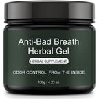 WVJIGE natural anti bad breath herbal gel supplement front view for internal oral freshness