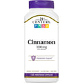 21st Century Cinnamon 1000mg vegetarian capsules bottle front view