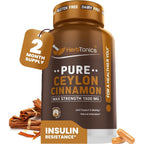 Herbtonics Pure Ceylon Cinnamon 1500mg 120 Capsules bottle front view