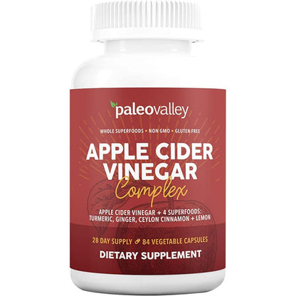Paleovalley Apple Cider Vinegar Complex 84 Capsules front view