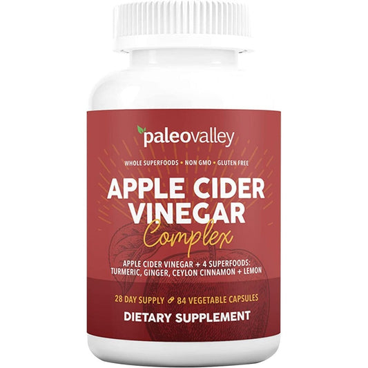 Paleovalley Apple Cider Vinegar Complex 84 Capsules front view