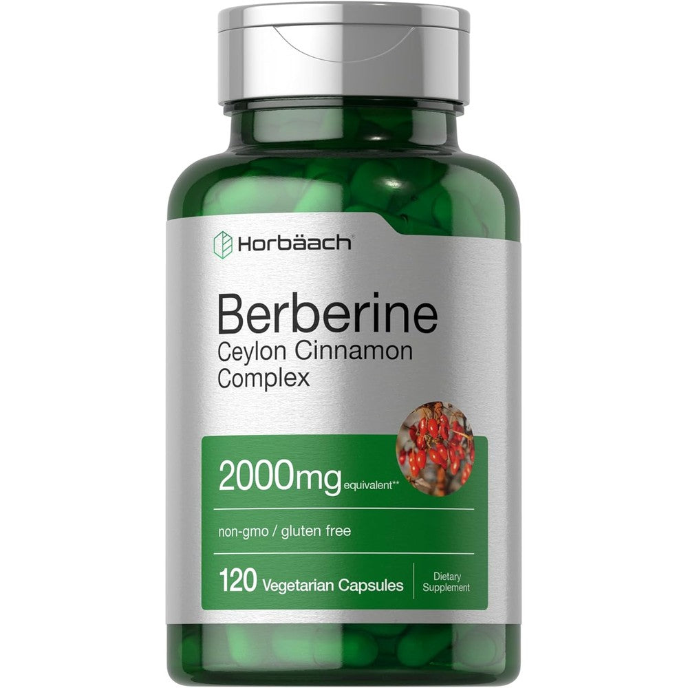Horbäach Berberine with Ceylon Cinnamon 2000mg front view