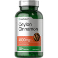 Horbäach Ceylon Cinnamon 4000mg capsules bottle front view
