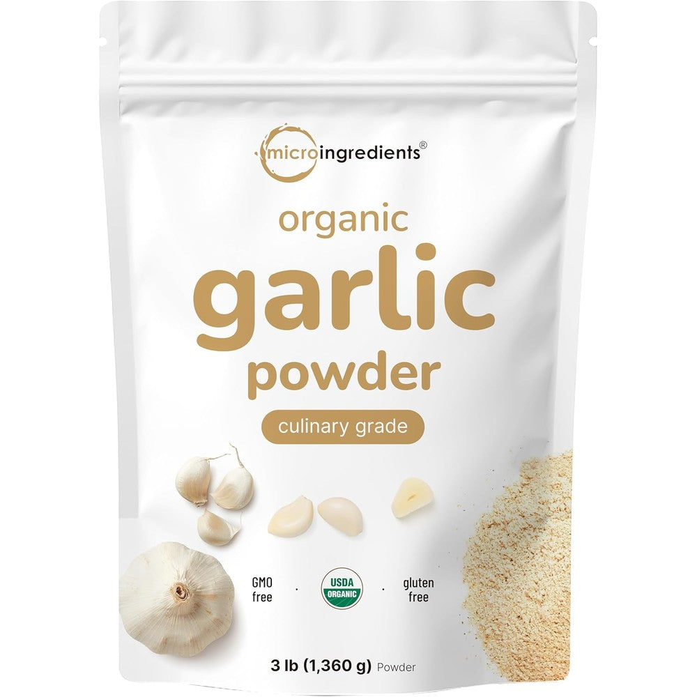 Micro Ingredients Organic Garlic Powder 3lb front view
