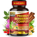 Vegatot GlucoSavior Berberine Complex front view with 150 capsules label