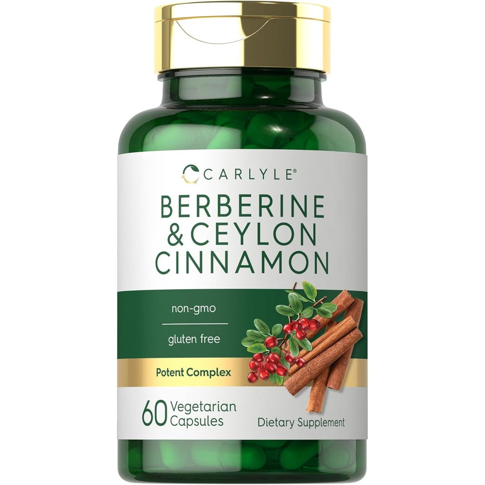Carlyle Berberine with Ceylon Cinnamon 2000mg bottle front view