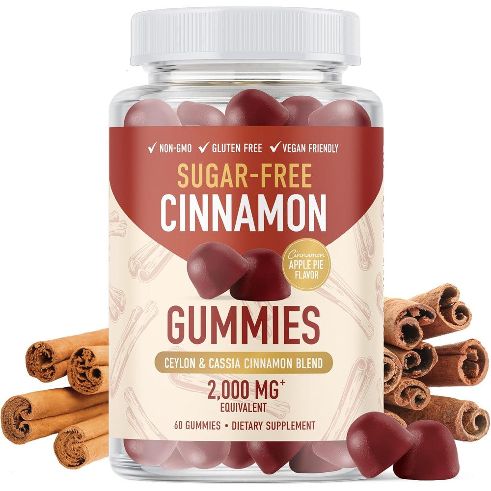 SMNutrition Sugar-Free Cinnamon Gummies bottle front view for metabolic support