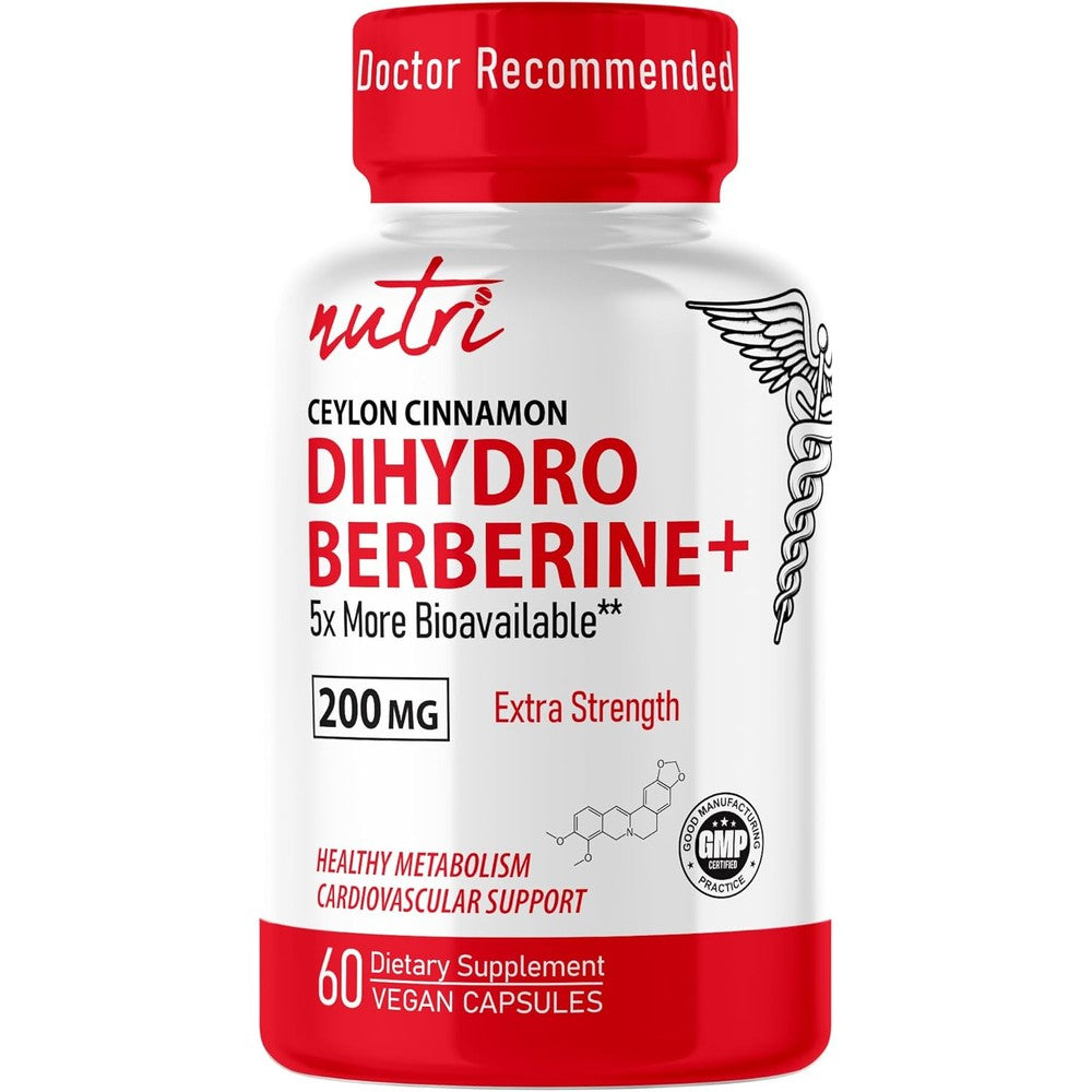 Natures Fusions Dihydroberberine 200mg front bottle view