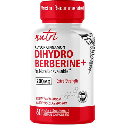 Natures Fusions Dihydroberberine 200mg front bottle view