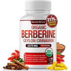 Decent Nature Organic Berberine with Ceylon Cinnamon bottle front view