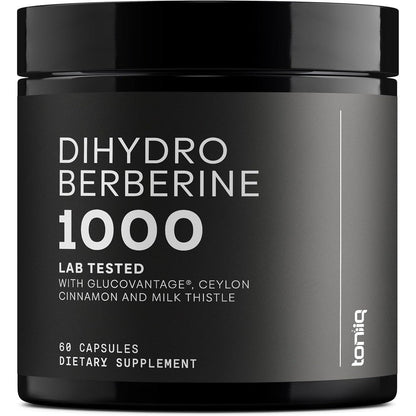 Toniiq Dihydroberberine Ultra High Potency supplement bottle front view