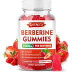 Novomins Berberine with Ceylon Cinnamon gummies bottle front view