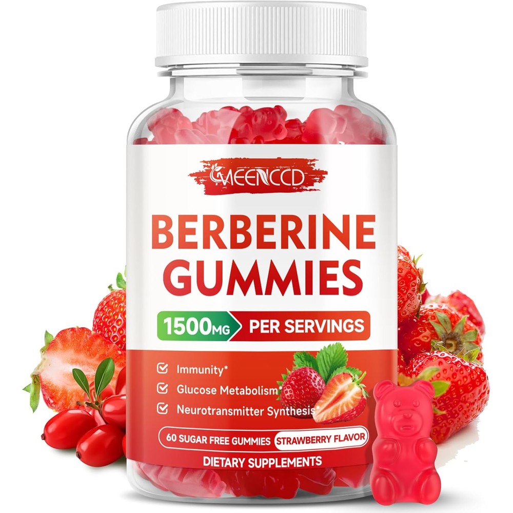 Novomins Berberine with Ceylon Cinnamon gummies bottle front view