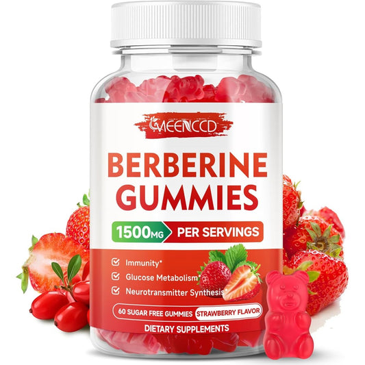 Novomins Berberine with Ceylon Cinnamon gummies bottle front view