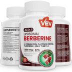 Vev Berberine 1200mg Complex bottle front view
