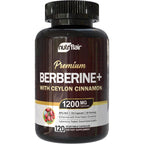 NutriFlair Berberine HCl 1200mg with Ceylon Cinnamon front bottle view