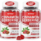 Neviss Sugar-Free Berberine and Ceylon Cinnamon Gummies front bottle view