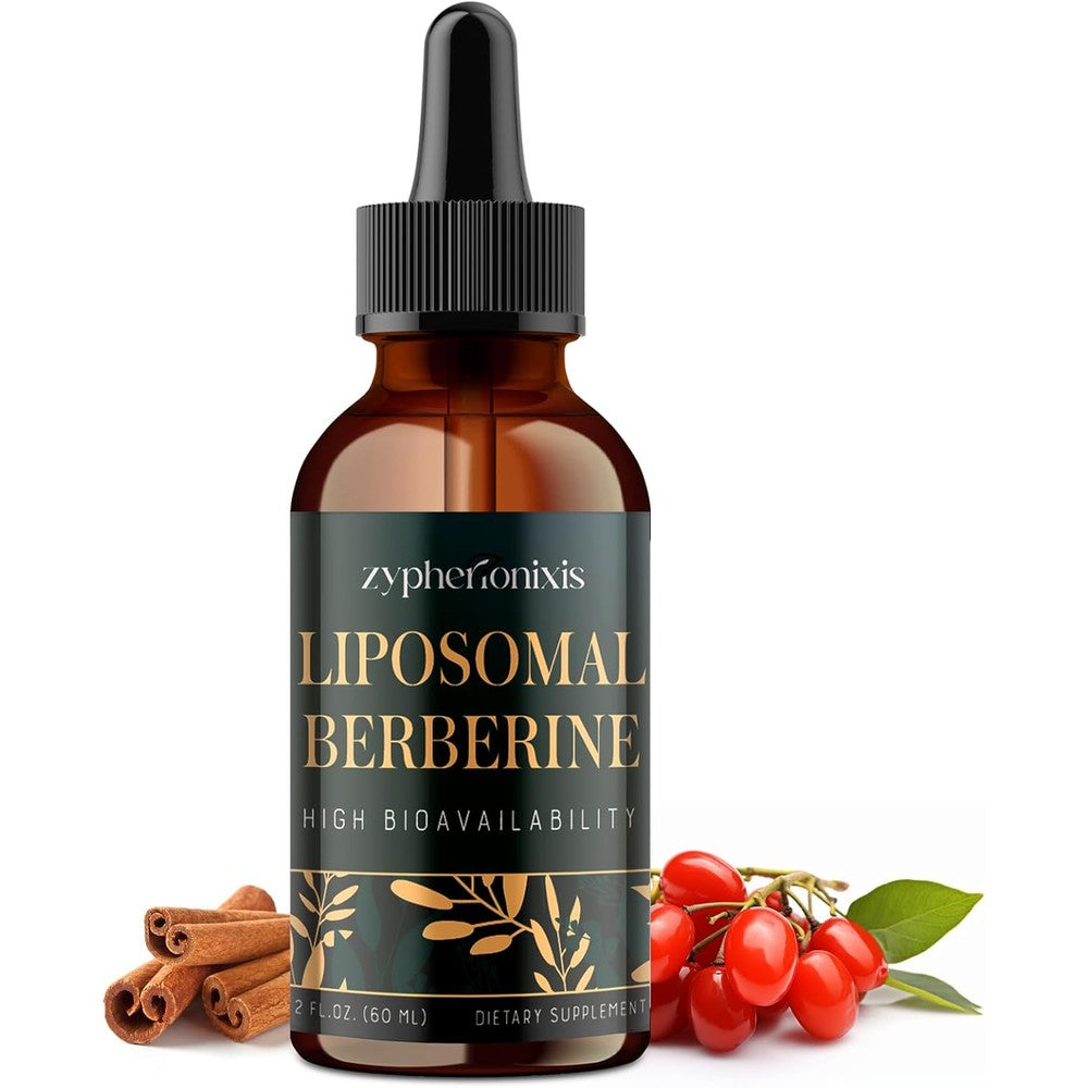 Kedisom Zypherionixis Liposomal Berberine liquid drops front view bottle