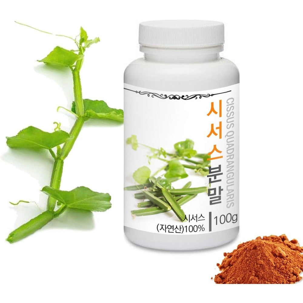 Prince Herb Cissus Quadrangularis 100g powder package front view for authentic Ayurvedic bone and joint support.