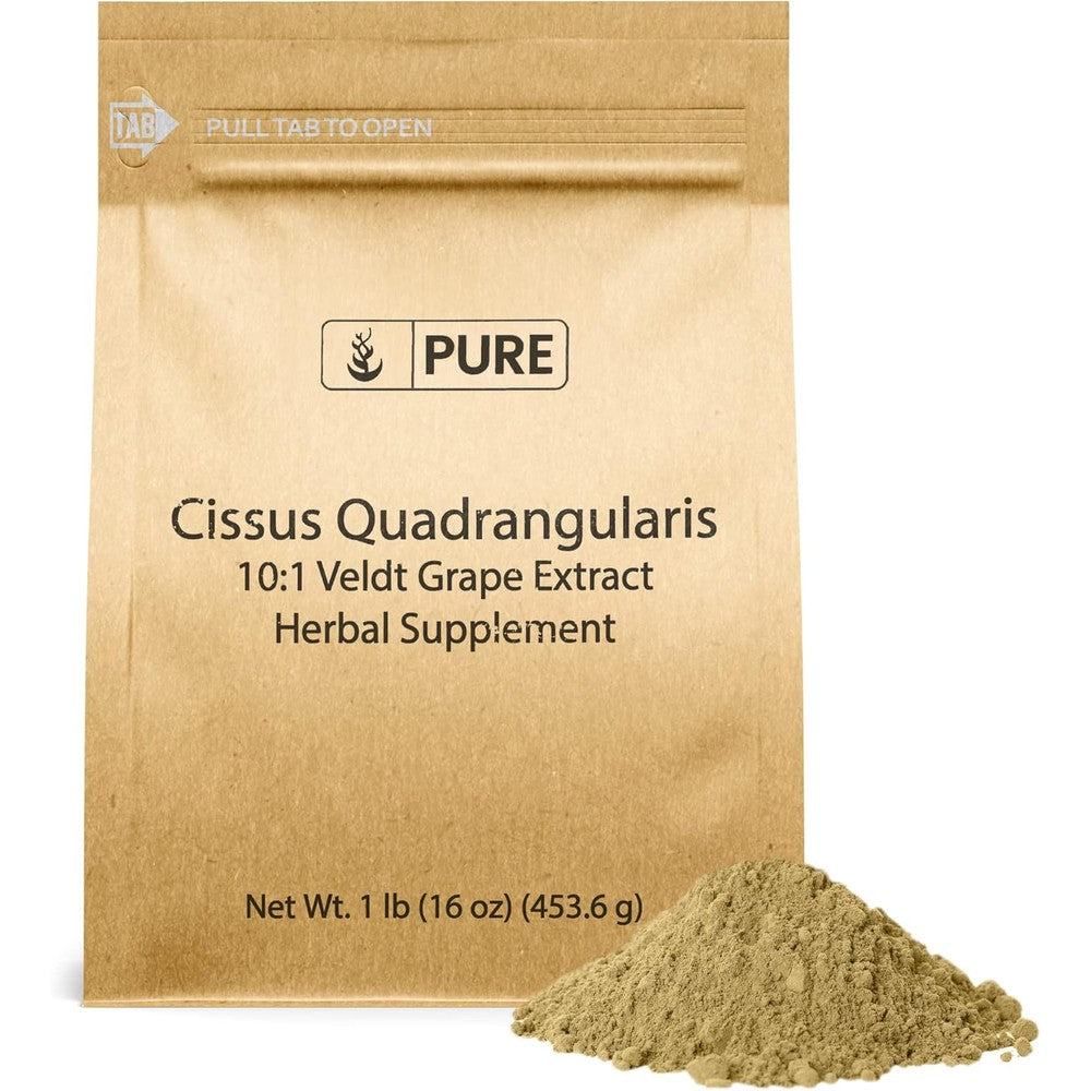 Pure Original Ingredients Cissus Quadrangularis Powder front view packaging for joint support.