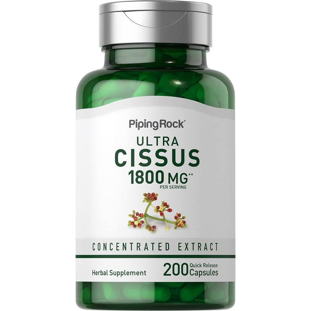 Piping Rock Cissus Quadrangularis 200 capsules front label joint support supplement