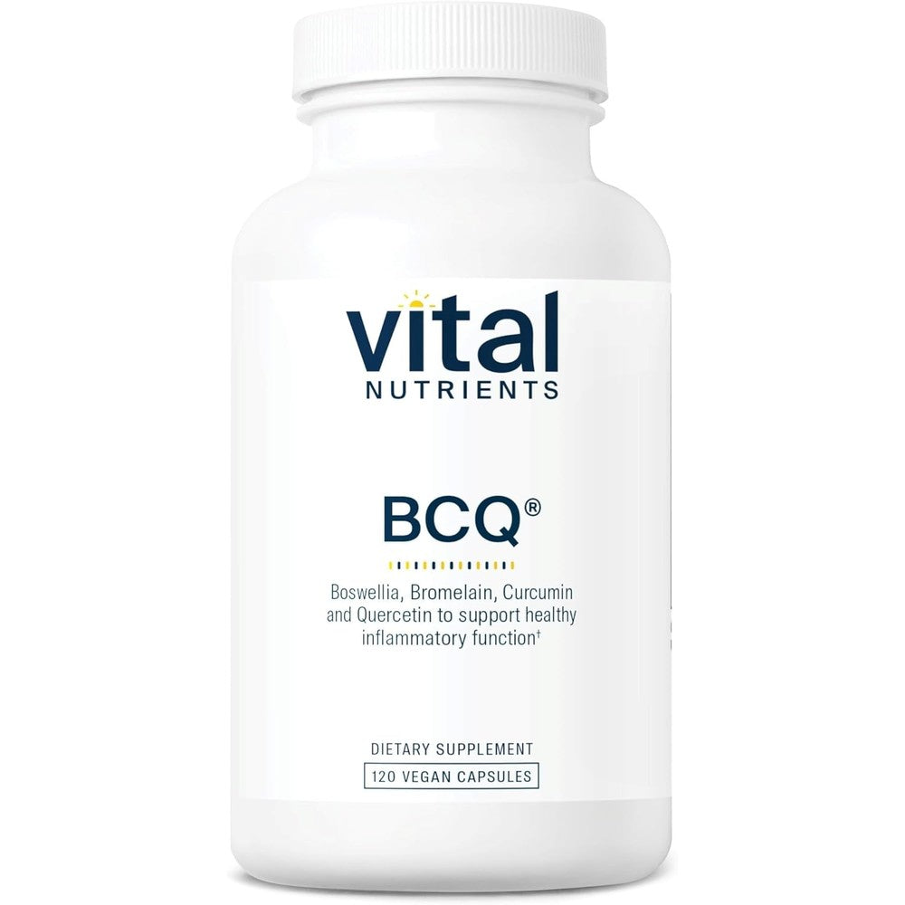 Vital Nutrients BCQ Boswellia Curcumin supplement bottle front view