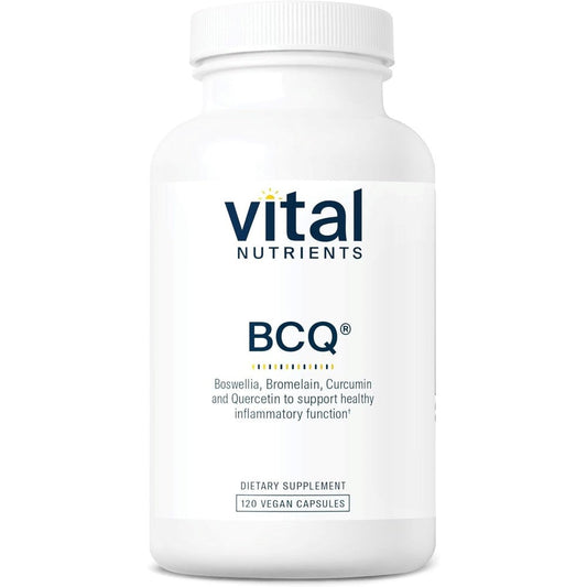 Vital Nutrients BCQ Boswellia Curcumin supplement bottle front view