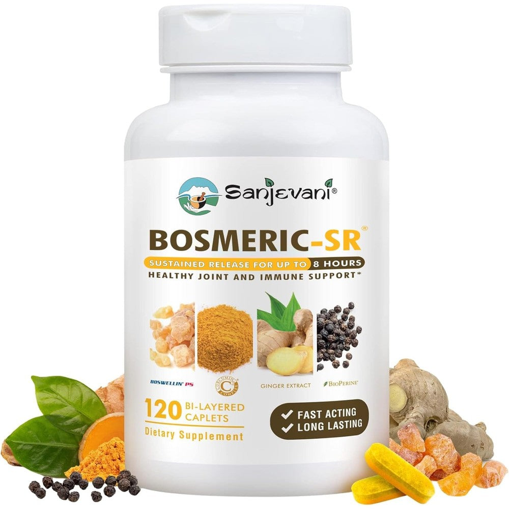 Bosmeric-SR Joint Immune Support Supplement front view bottle