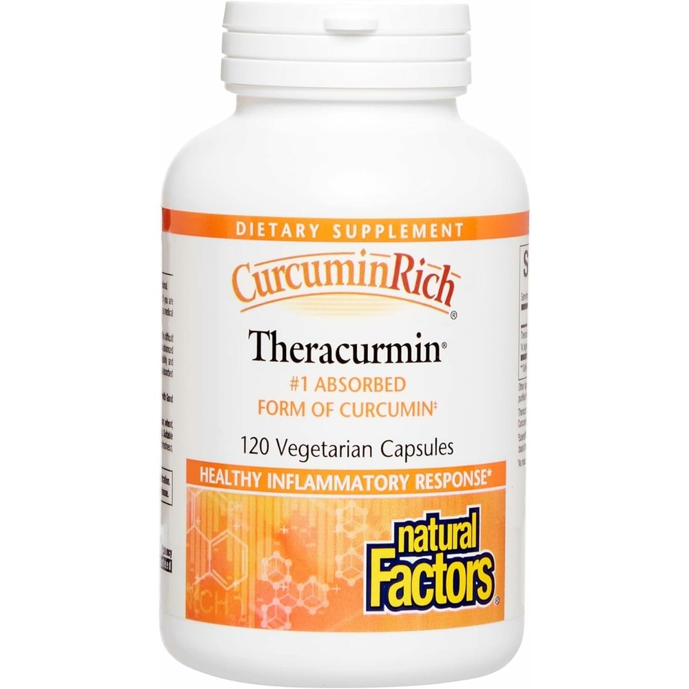 Natural Factors CurcuminRich Theracurmin front view bottle