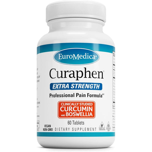 Euromedica Curaphen Extra Strength supplement bottle front view
